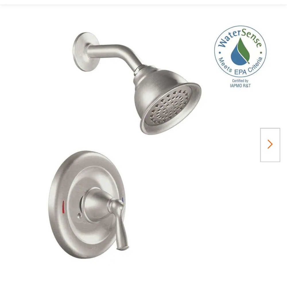 MOEN Brushed Nickel Shower Set- Banbury 82912SRN - Picture 13 of 14